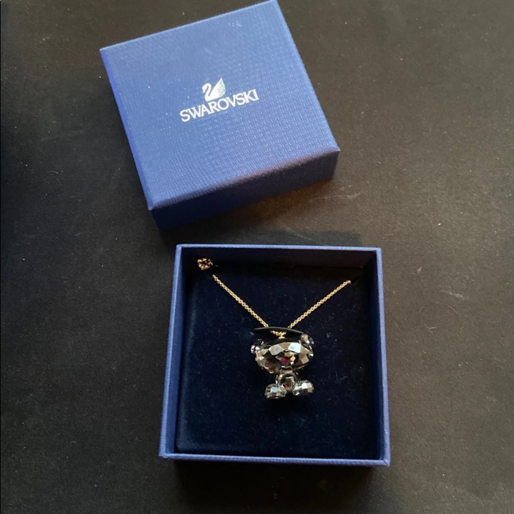 Swarovski Crystal Teddy Bear Necklace
